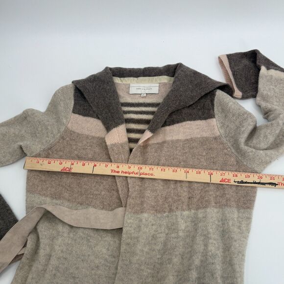 Angel Of The North Anthropologie Belted Long Cardigan Sweater 100% Wool Size S - Picture 12 of 13